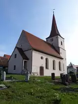 Gr�fensteinberg, Ev. St. Martin Kirche, Chorturmkirche, im Kern gotische Anlage, Langhaus erbaut 1635 (26.05.2016)
