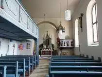 Gr�fensteinberg, Innenraum der Ev. St. Martin Kirche (26.05.2016)