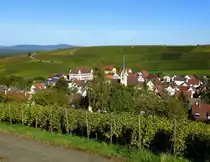 Ebringen, mitten in den Weinbergen des Markgr�flerlandes liegt der Winzerort, Okt.2014