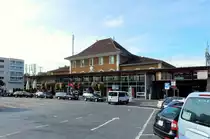 Morges, Place de la Gare, Bahnhofsgeb�ude - 10.10.2014