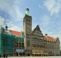 Das Rathaus von Chemnitz.
Aufgenommen im September 2016.