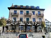 Lutry, Das Hotel Le Rivage liegt unweit von Lausanne in Lutry am Genfersee. - 14.03.2013