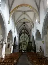 Felletin, Innenraum der St. Valerie Kirche (21.09.2016)