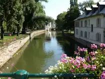 Stra�burg, Partie an der Ill im Stadtteil Klein Frankreich (Petit France), Juli 2016