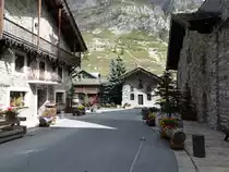 Val-d’Is�re, H�user in der Rue Nicolas Baziles (24.09.2016)