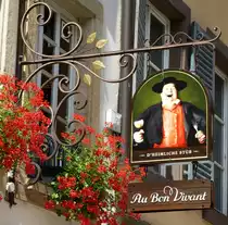 Stra�burg,  D'Heimliche Stub , bekanntes Lokal nahe dem M�nster, Juli 2016