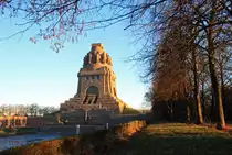 Das Leipziger V�lkerschlachtdenkmal am Silvesternachmittag 2016.