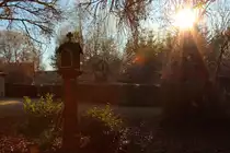 Heiligen Skulptur in Se�lach am 30.12.2016.