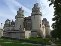 Chateau Pierrefonds, erbaut im Mittelalter, rekonstruiert im 19. Jahrhundert durch 
Eug�ne Viollet-le-Duc (10.07.2016)