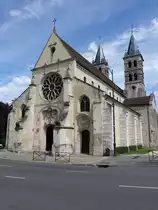 Melun, Coll�giale Notre-Dame, erbaut im 11. Jahrhundert (10.07.2016)