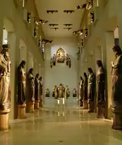 Freiburg, im Augustinermuseum werden die steinernen Originalfiguren des Freiburger M�nsters ausgestellt, Mai 2015