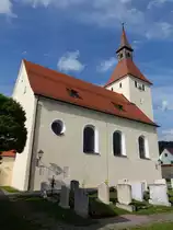Unterm�ssing, St. Leodegar Kirche, erbaut von 1692 bis 1698 durch Jakob Engel (26.05.2016)