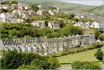 Ilfracombe. Blick vom Hillsborough auf die Kleinstadt an der Nordk�ste Devons. 
Scan eines Fotos vom Sommer 2002. 