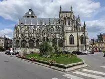 Louviers, Notre-Dame Kirche, erbaut im 13. Jahrhundert (15.07.2016)