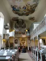 Uettingen, Innenraum der Ev. St. Bartholom�us Kirche (15.06.2016)