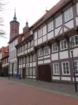 G�ttingen, Fachwerkh�user in der Paulinerstra�e (08.03.2017)