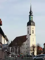 Die Sankt-Nikolai-Kirche in der Altstadt von L�bbenau auf dem Kirchplatz am 04. M�rz 2017.