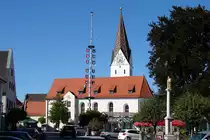 Ehemalige katholische Pfarrkirche St. Andreas, jetzt Rathaus. (25.08.2016)