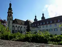 Ebersm�nster, die barocke Abteikirche St.Mauritius, von Peter Thumb 1712 erbaut, Mai 2013