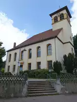 Berwangen, Ev. Kirche, erbaut von 1823 bis 1824 an Stelle eines Vorg�ngerbaus aus dem 15. Jahrhundert (25.07.2016)