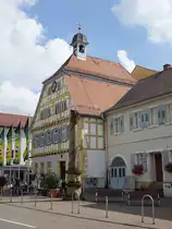 Sinsheim, ehemalige Stiftschaffnereigeb�ude, erbaut 1885, heute Rathaus (24.07.2016)