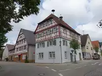 Stockheim, altes Rathaus, erbaut 1604 als Amtshaus f�r den vom Deutschen Orden, erweitert von 1676 bis 1678 (24.07.2016)