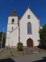 Staufen im Breisgau, Pfarrkirche St. Martin, dreischiffe Basilika, erbaut bis 1518 (15.08.2016)