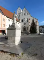 Aidenbach, St. Agatha Kirche, neugotischer Hallenbau von Johann von Schott, erbaut 1900 (20.11.2016)
