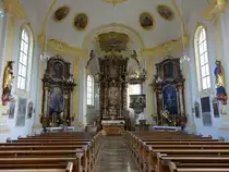 Galgweis, barocker Innenraum der Pfarrkirche St. Peter und Paulus (20.11.2016)