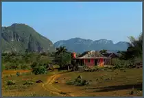 Ein h�lzernes Bauernhaus im Vi�ales-Tal. (21.03.2017)