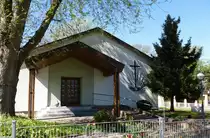 Breisach, die Neuapostolische Kirche in der Waldstra�e, April 2017