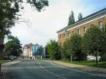 Weimar, auf dem Weg vom Bahnhof zur Innenstadt, Mai 2003