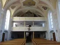 Ro�bach, Orgelempore in der Pfarrkirche Maria Verk�ndigung (20.11.2016)