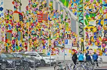 Das �Wendebild 20 Jahre Danach� an der Richard-Wagner-Stra�e in Leipzig. Aufnahme: 29. April 2017.