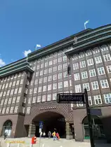 Hamburg am 6.8.2016: Teil des Chilehauses vom Me�berg fotografiert /