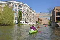 Das Apartments House Elster Lofts an der Wei�en Elster in Leipzig. Aufnahme: 30. April 2017.