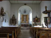 Kollbach, Alt�re und Kanzel in der Pfarrkirche St. Emmeran (21.11.2016)