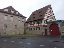 Kornburg, Heimatmuseum in einem Fachwerkhaus an der Hauptstra�e (11.12.2016)