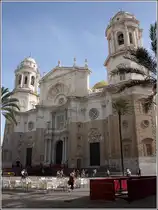 C�diz. Die Kathedrale stammt aus dem 18. Jahrhundert. 19.04.2017