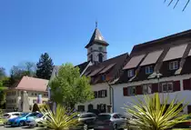 Malterdingen, Blick von der Hauptstra�e Richtung Jakobskirche, April 2017