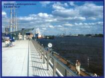 Hansestadt Hamburg, St. Pauli Landungsbr�cken - Elbe, 9. 6. 2003