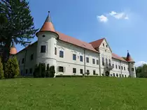 Zapresic, fr�hbarocke Schloss Novi Dvori, erbaut ab 1611 von der Familie Zrinski (01.05.2017)