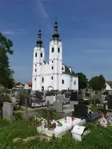 Sela, barocke Kirche St. Maria Magdalena, erbaut 1745 durch Baltazar Adam Krcelic (01.05.2017)