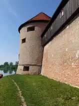 Sisak, Festung Stari Grad, erbaut von 1544 bis 1550 durch Pietro de Mediolanus f�r den Bischof von Zagreb (01.05.2017)