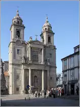 Santiago de Compostela. Von der Igrexa de San Francisco ist es nur ein kurzer Weg zur Kathedrale im Zentrum der Altstadt. Die gesamte Altstadt geh�rt seit 1985 zum UNESCO Weltkulturerbe.
23.04.2017