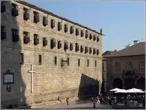 Santiago de Compostela. Aus den Fenstern des Mosteiro (Kloster) de San Paio de Antealtares blicken die Nonnen auf die Ostfassade der Kathedrale. 23.04.2017