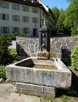 Lucelle, Brunnen auf dem ehemaligen Klostergel�nde, Mai 2017 