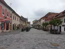 Varazdin, Geb�ude in der Gajeva Stra�e in der Altstadt (03.05.2017)