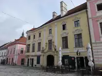 Varazdin, Patacic Palast, sch�nster Rokokopalais der Stadt, erbaut 1764 (03.05.2017)