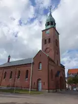 Kors�r, St. Paulus Kirche  Skt. Povls Kirke , erbaut 1871 (24.06.2017)